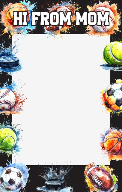 SPORTS BALL FUN  FROM MOM NOTEPAD